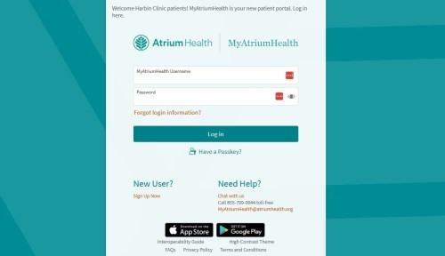 entering patient portal